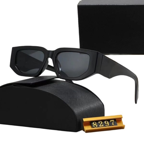 8297 XY Top luxury Sunglasses Polarizing lens designer womens Mens Goggle senior Eyewear For Women eyeglasses frame Vintage Metal Sun Glasses With Box leopard - Fashion Collection - myaceshop
