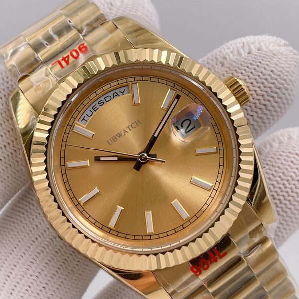 Jason Store U1 Rolesor Factory ST9 Watch Bark Finish President Automatic Movement 40MM Men Watch Watches 904L Stainless Steel Bracelet Mens Wristwatches - Watches - myaceshop