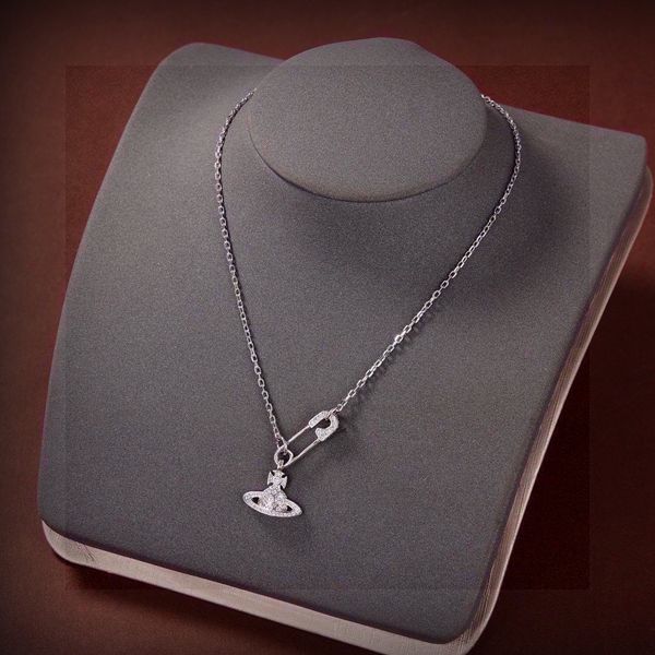 Designer Necklaces Planet Necklaces Sier Gold Moissanite Colorful Necklace Saturn Necklace Royal Party Designer Jewelry