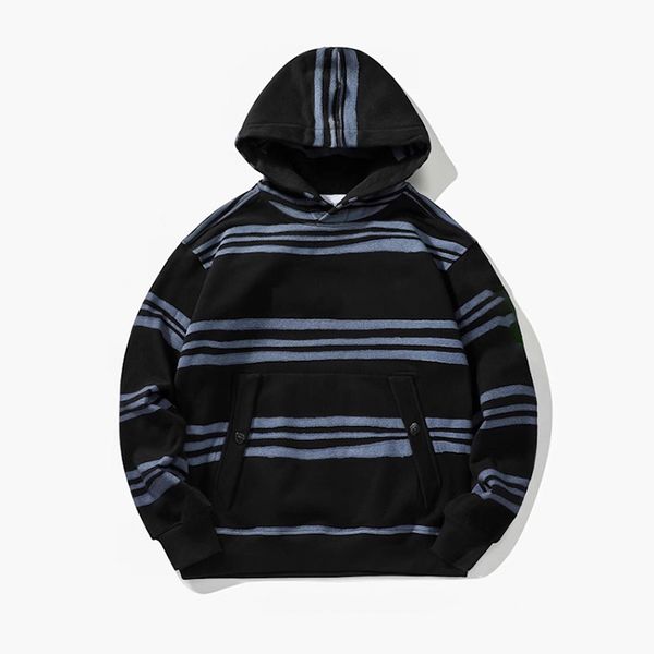 Topstoney Designer Hoodies Spring Mens Striped Hoodie Cotton Super Large Hoodie Long Sleeve Street Clothing Fashion Top Jumper - Apparel - myaceshop